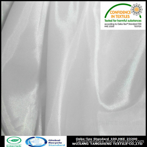 100% Recycled Coke bottle PU coated/waterproof 210D polyester oxford fabric
